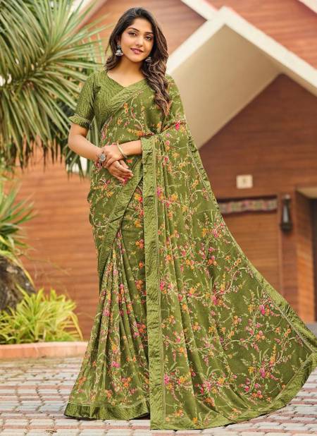 Green MINTORSI Kriyansa Latest Festive Wear Designer Fancy Saree Collection 26208